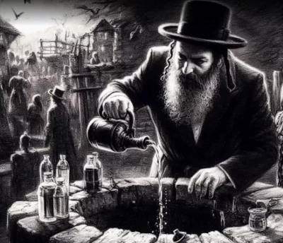 Jews poisoning wells, the Black Plague