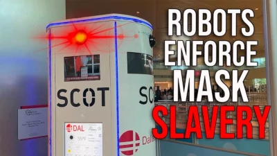 Skynet Is Here: Watch Robots Enforce Authoritarian Mask Mandate At Dallas Airport