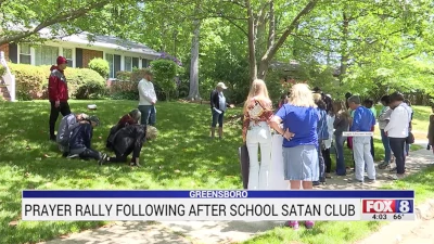 Video: Residents ANNOYED At Parents Protesting SATAN CLUB For Kids (In North Carolina)