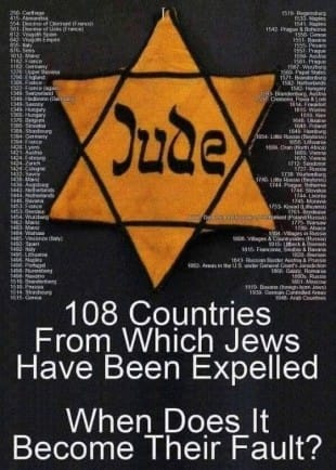 108 countries have expelled Jews