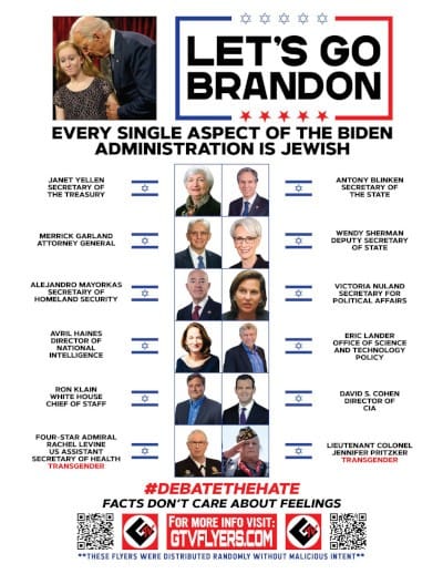 Every Single Aspect of The Biden Administration Is Jewish
