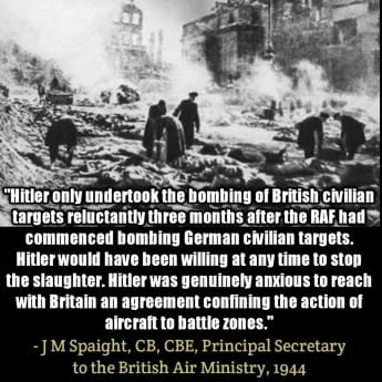 Hitler did not want to bomb civilian targets