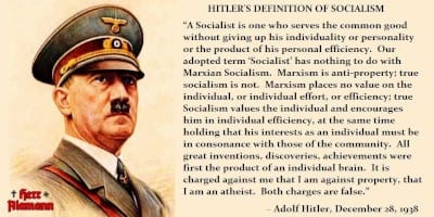 Hitler's defintion of socialism