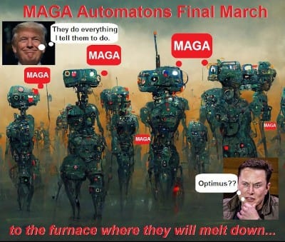 Trump's MAGA Automatons Final March