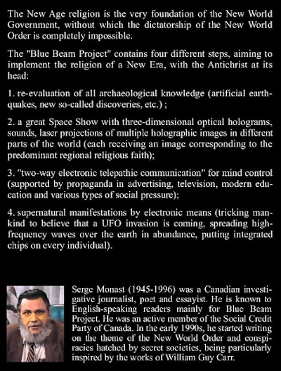 Serge Monast's Blue Beam Project