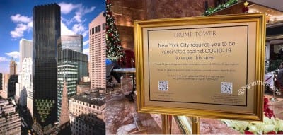 Sign in Trump Tower