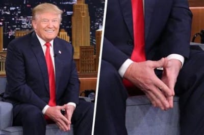 Trump showing Illuminati handsign