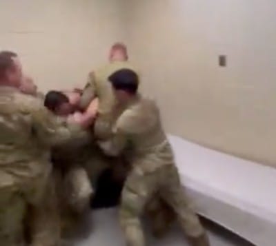 Disgraceful: Shock Footage Shows USAF Senior Airman Abused by Soldiers After Refusing COVID-19 Jab