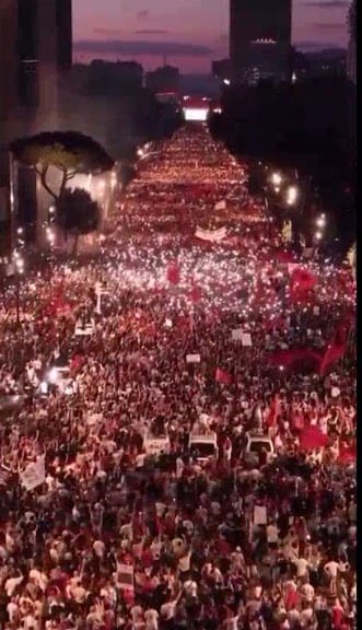Albanians escalating uprising against $4.6 billion luxury resort project by Ivanka Trump & Jared Kushner - 21st consecutive night - Watch