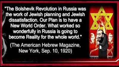 Satanic Jewish Bolshevik commies