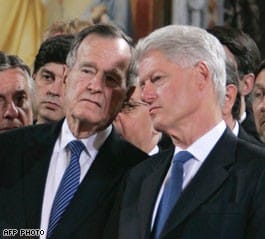 Bush and Clinton