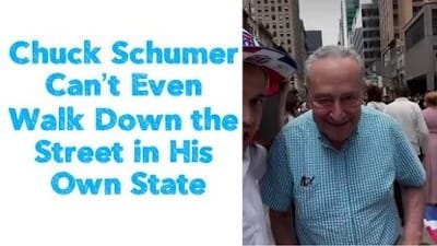 Chuck Schumer Can't Even Walk Down the Street in His Own State - Watch