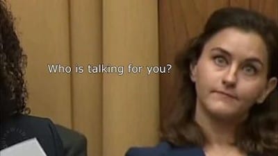 Congresswoman Cutout Caught On Camera Being Controlled 👽 By Human Hybrid Handler - Watch