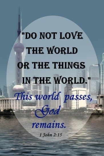 Do not love the world
