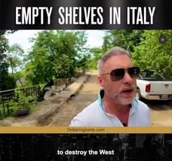 Empty Shelves In Italy - Watch