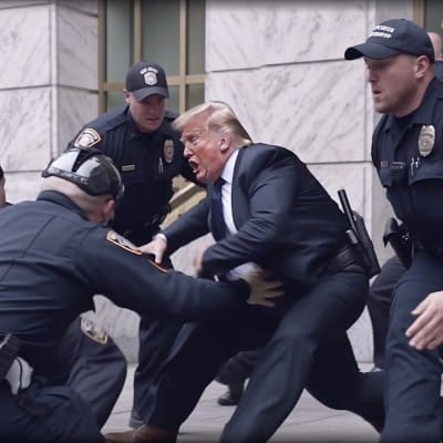 Fake images of Trump arrest show 'giant step' for AI's disruptive power