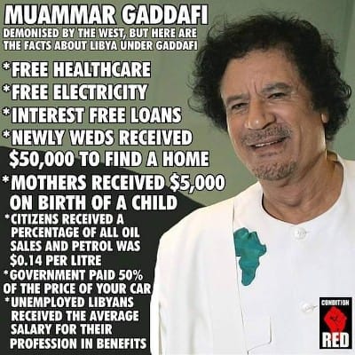 Why They Killed Gaddafi – Gold Dinar – Freedom from Debt – Water – Oil – Social Policies – Zionism