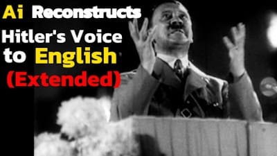 AI Reconstructs Hitler's Speech To English - Watch