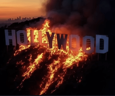 Hollywood burns...