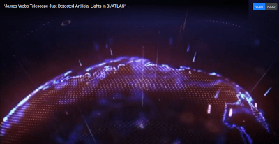 'James Webb Telescope Just Detected Artificial Lights in 3I⧸ATLAS' - Watch