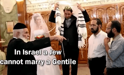 In Israel a Jew cannot marry a Gentile