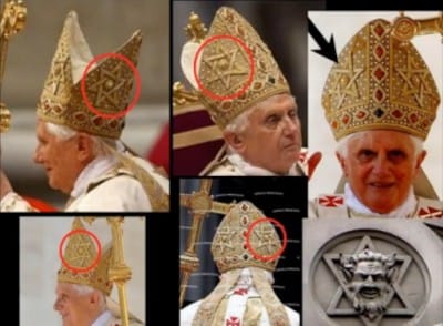 Pope wears the Jewish Star