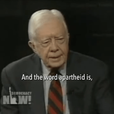 Jimmy Carter on Israeli apartheid and AIPAC's influence on U.S. politicians and media. - Watch