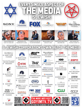 Every single aspect of the media is Jewish