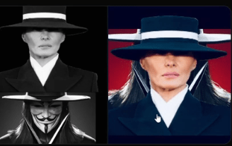 Hat worn by Melania Trump at 2025 Inauguration