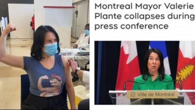 Montreal Mayor Collapses during Press Conference - Watch