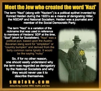 Communist Jew who created the word "Nazi"