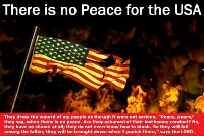There is no peace for the USA