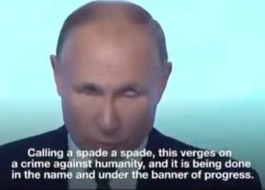 Putin Nails It - The West Has Lost All Morality