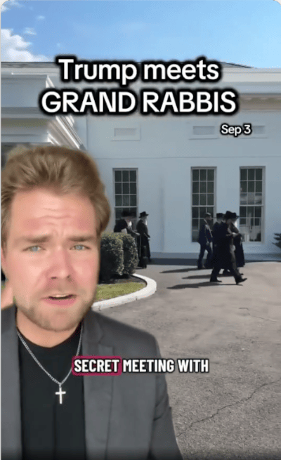 Trump met with dozens of Grand Rabbis today in the White House - Watch