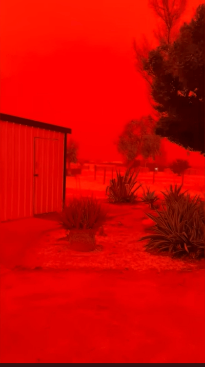 Sky turns red as cyclone Narelle slams into Western Australia - Watch