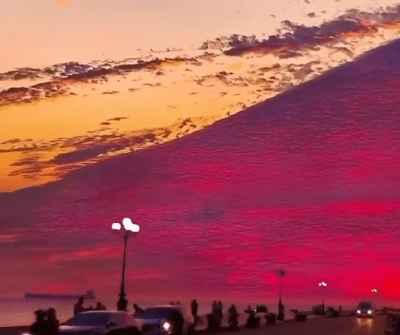 Red sky in Vietnam, February 27, 2025