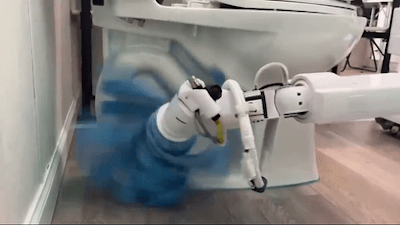 SHOCKING – 4 star hotels advertising robots that clean bathrooms from toilet to shower with the same rag 🤮 - Watch