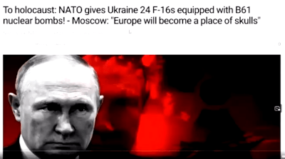To holocaust NATO gives Ukraine 24 F-16s equipped with B61 nuclear bombs! - Moscow: 'Europe will become a place of skulls'