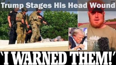 Trump Stages His Head Wound - Watch