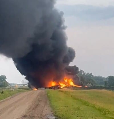 Train Carrying Hazardous Chemicals Derailed in North Dakota