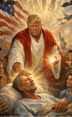 Trump deletes post with AI image of himself as Jesus-like figure after outcry