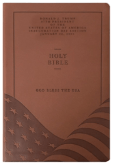 Trump's New Bible Offering: Guess What's on the Front Cover? - Watch