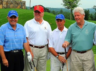 Donald and Bill golfing