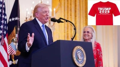 Trump Admits He is a Jew at White House Hanukkah Party as Zionist Billionaire Miriam Adelson and Attorney Alan Dershowitz Plan for Trump's 3rd Term - Watch