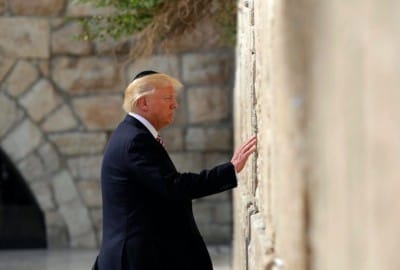 Trump at Wailing Wall in Jerusalem