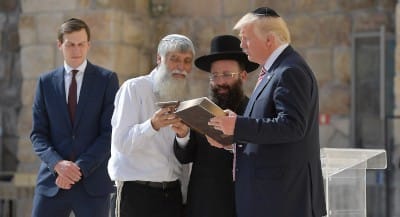 Trump with rabbis