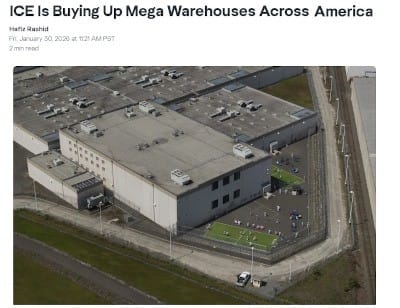 Zionist Trump Administration is Buying Warehouses Across the U.S. for 'Detention Centers' While they Attack the First Amendment to Silence Critics - Watch